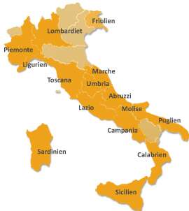 Search For Property in Italy by Region